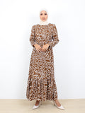 CARAMEL COTTON DRESS BD302