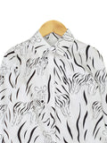 ZEBRA PATTERN BLOUSE SHIRT PLUS BT909