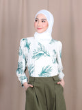 TROPICAL PRINT BLOUSE BT814