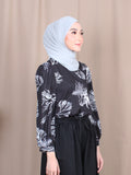 TROPICAL PRINT BLOUSE BT814