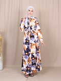 SUMMER FLORAL LONG DRESS BD230 M