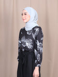 TROPICAL PRINT BLOUSE BT814