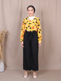 SMITCH PATCH V-NECK BLOUSE BT816
