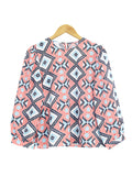 GEOMETRIC COLORFUL BLOUSE BT876