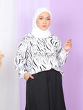 ZEBRA PATTERN BLOUSE SHIRT PLUS BT909