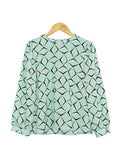 CHAIN PATTERN BLOUSE BT869