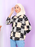 GOLD PATTERN BLOUSE SHIRT BT889