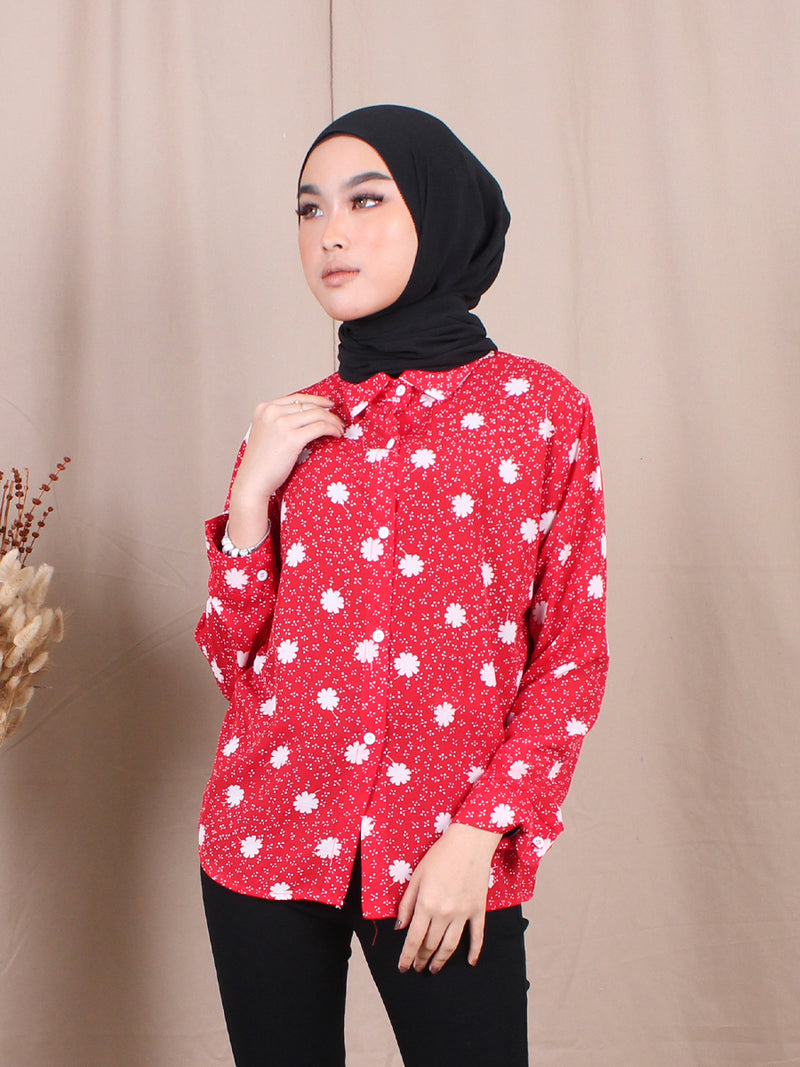 SNOWFLAKE BLOUSE SHIRT BT623