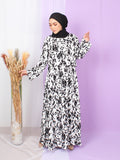 ANIMAL PATTERN CROP LAYERED DRESS BD262