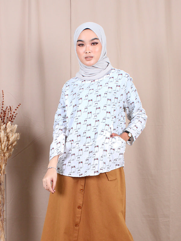 KITTY PATTERN TOP BT595