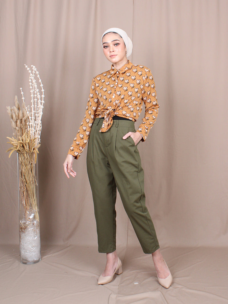 HEART PAINT BLOUSE SHIRT BT672