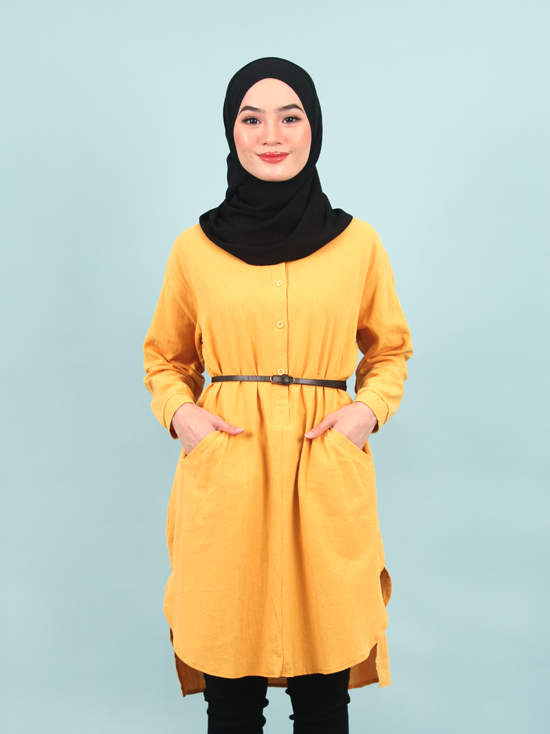 COTTON POCKETED TUNIC CT281