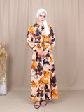 SUMMER FLORAL LONG DRESS BD230 M