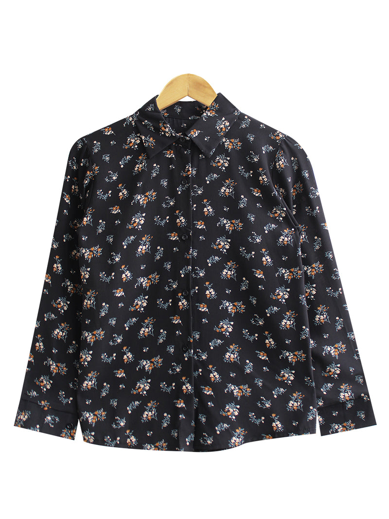 ORIENTAL PATTERN BLOUSE SHIRT CT063