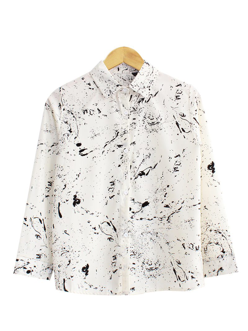 PAINT ART BLOUSE CT066