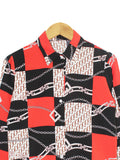 GOLD PATTERN BLOUSE SHIRT BT889