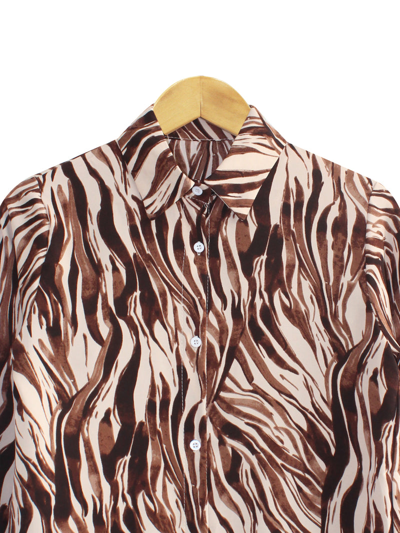 ZEBRA BLOUSE SHIRT CT064