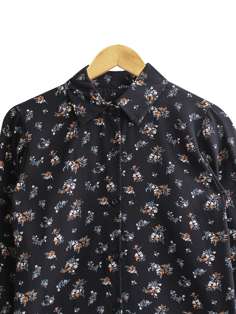 ORIENTAL PATTERN BLOUSE SHIRT CT063