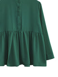 LONG SLEEVE PLAIN BLOUSE BT993