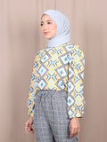GEOMETRIC COLORFUL BLOUSE BT876