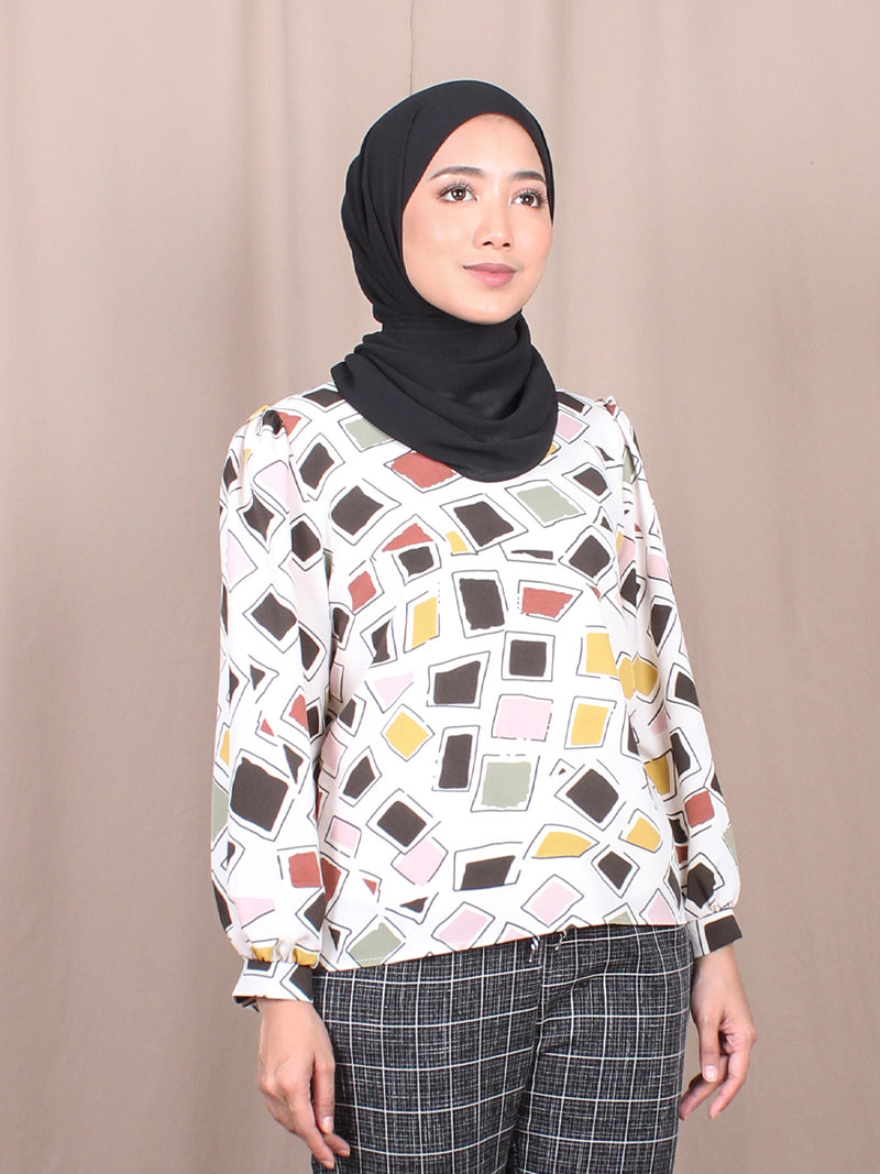 TRENDY ABSTRACT BLOUSE BT877