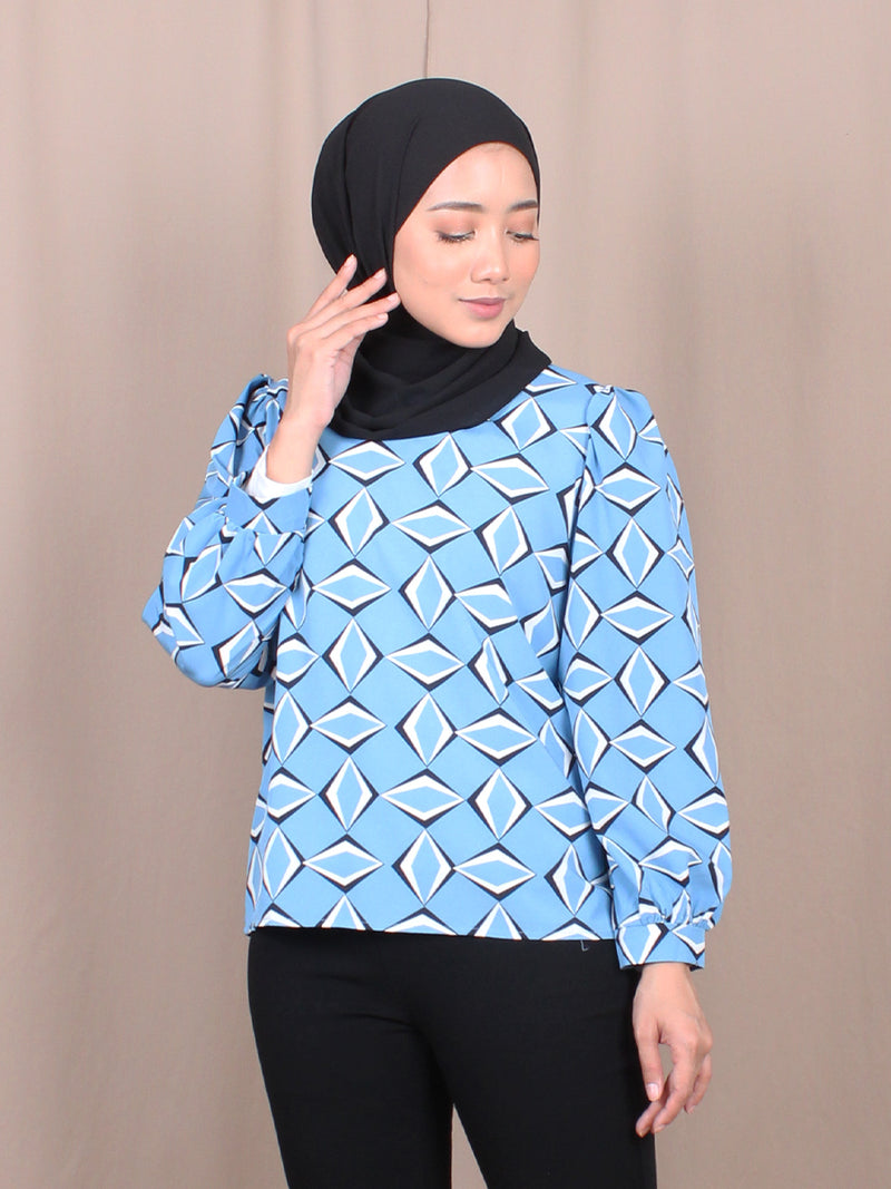 CHAIN PATTERN BLOUSE BT869