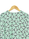 CHAIN PATTERN BLOUSE BT869