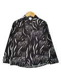 ZEBRA PATTERN BLOUSE SHIRT PLUS BT909