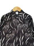 ZEBRA PATTERN BLOUSE SHIRT PLUS BT909