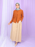 ROUND NECK PLAIN BLOUSE BT992