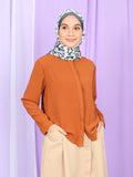 ROUND NECK PLAIN BLOUSE BT992