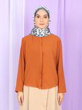 ROUND NECK PLAIN BLOUSE BT992