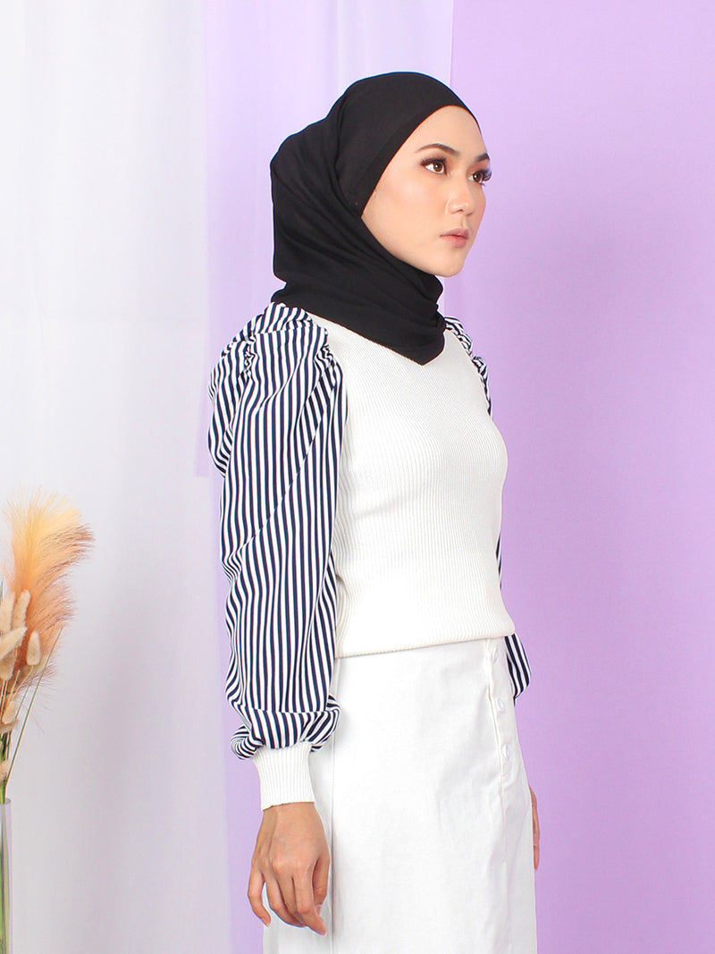 STRIPE PUFFY BLOUSE BT923