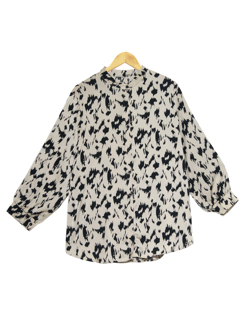 PLUS SIZE CHEETAH BLOUSE PT003