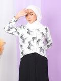 ZEBRA PATTERN BLOUSE SHIRT BT892