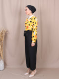 SMITCH PATCH V-NECK BLOUSE BT816