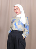 TROPICAL PRINT BLOUSE BT814