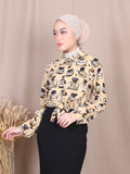 PERFUME PATTERNED BLOUSE SHIRT BT694