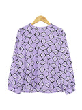 CHAIN PATTERN BLOUSE BT869