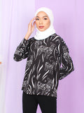 ZEBRA PATTERN BLOUSE SHIRT PLUS BT909