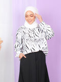 ZEBRA PATTERN BLOUSE SHIRT PLUS BT909