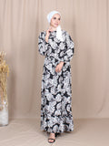 FLORAL VINTAGE LONG DRESS BD229