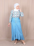 GEOMETRIC COLORFUL BLOUSE BT876