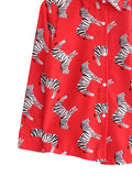 ZEBRA PATTERN BLOUSE SHIRT BT892