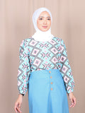 GEOMETRIC COLORFUL BLOUSE BT876