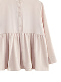LONG SLEEVE PLAIN BLOUSE BT993
