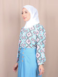 GEOMETRIC COLORFUL BLOUSE BT876