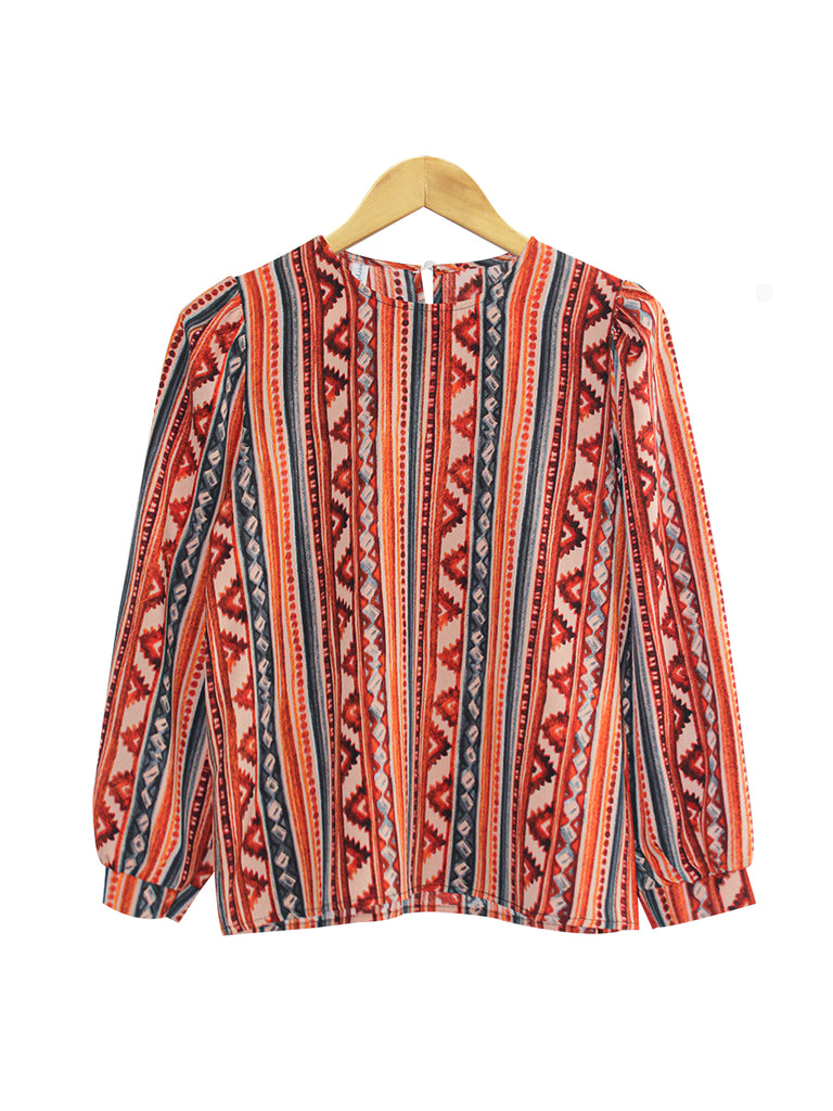 TRADITIONAL PATTERN BLOUSE BT872