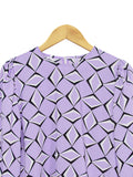 CHAIN PATTERN BLOUSE BT869