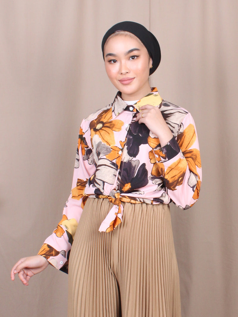 SUMMER FLORAL BLOUSE SHIRT BT827